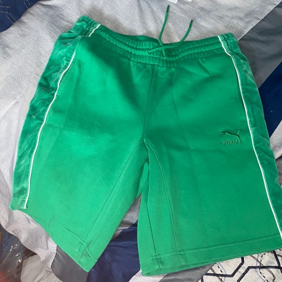 puma velour shorts